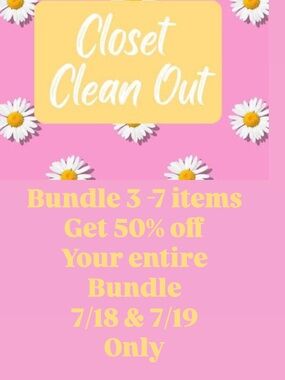 Pink Daisy Graphic Promo Sign with Yellow Accents